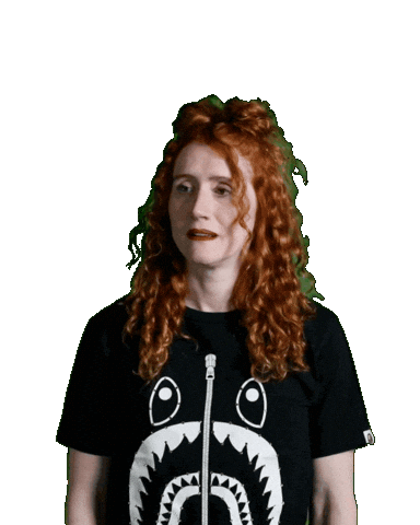 Scared Sticker by Olivia Vivian