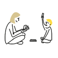Family Kid Sticker by Grand-Mercredi