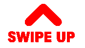swipe up red Sticker by Eden Fine Art Gallery
