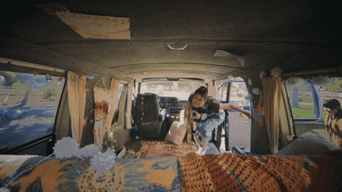 addamakpop giphyupload van road trip echo GIF