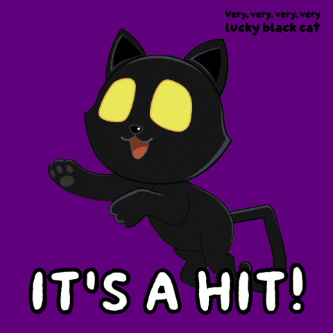 Glow Black Cat GIF by VeeFriends