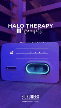 threedegreesinfraredsauna halo 3 degrees salt therapy halo therapy GIF