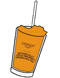 Drink Cup Sticker by Gryphon Tea