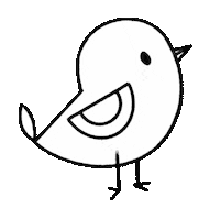unmoisunprint bird chicken tweet birdy Sticker