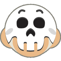 Halloween Skull Sticker by Owlient
