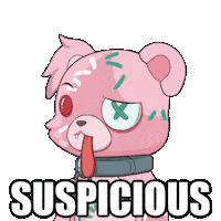 Suspicious Liar Sticker by Masters of Mayhem