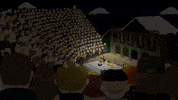 eric cartman crowd GIF by South Park 