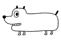 tinygraphy dog tinygraphy Sticker