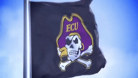 North Carolina Pirate GIF by ECU Athletics