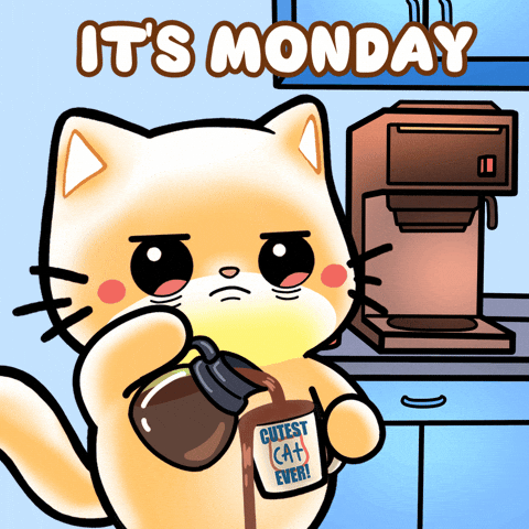 Tired Cat GIF by Mochimons