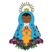 nossa senhora f Sticker by Andar com Fé ®