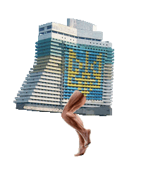 Hotel Dnepr Sticker by nikitaliskov