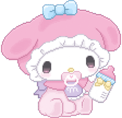 My Melody Pixel Sticker