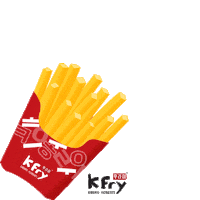Fast Food Potato Sticker by K Fry My