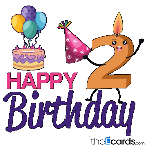 theecards happy birthday 2 birthday cake happy bday Sticker