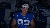 Byu Football Kiss GIF by BYU Cougars