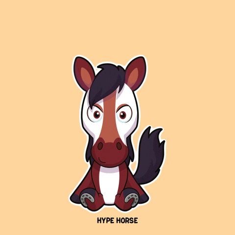 Excited Horse GIF by VeeFriends