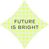 Future Is Bright Sticker by Sheertex