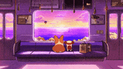 studiogoindol dog puppy sea sunset GIF