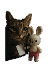 Bunny Theo Sticker by STAY WILD - Outdoor