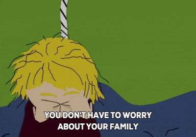 linda stotch hanging GIF by South Park 