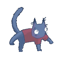 Anna_Dudko cat sport fitness exercises Sticker