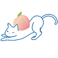 Cat Yoga Sticker by Miss Patina
