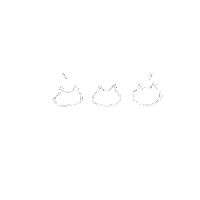 ccell illustration white cats simple Sticker