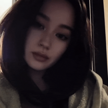 Cute Girl Smoking GIF