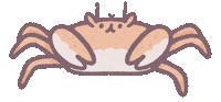 Crab カニ Sticker by akaKUMA