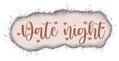 Date Night Popcorn Sticker