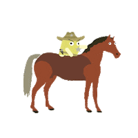 Pistolavistas animation fire horse go Sticker