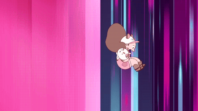 bee and puppycat falling GIF by Cartoon Hangover