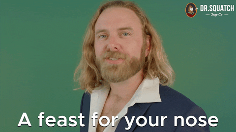 Nose Feast GIF by DrSquatchSoapCo