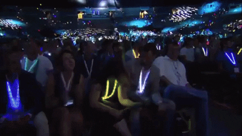 giphygifmaker fun corporate drumming boomwackers GIF
