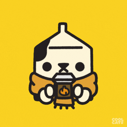 Coffee Fall GIF by Cool Cats