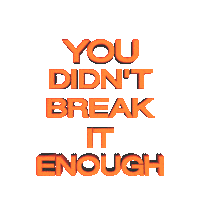 Break Falling Sticker by Griff
