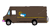 Delivery Truck Sticker by deladeso
