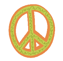 Summer Of Love Peace Sticker by By Sauts // Alex Sautter