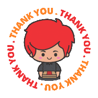 Pizza Thank You Sticker by La Vera Pizzeria