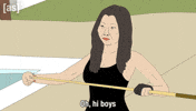 Hot Chick Pool GIF by Adult Swim