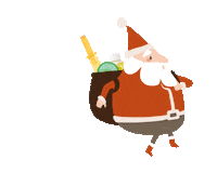 Santa Claus Christmas Sticker by JEMAKO