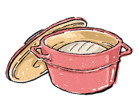 katiecadamatre cooking chef kitchen cook Sticker