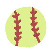 Softball Sticker