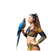 Diviska girl kiss animal circus Sticker