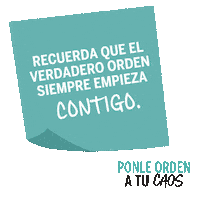 Ponleordenatucaos Sticker by QUO VADIS BLOGS
