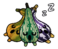 Sleepy Pumpkin Sticker