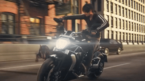 Motorcycle Close Call GIF by Resident Evil: Vendetta
