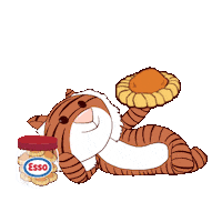 EssoSG happy health tiger cny Sticker