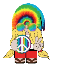 Hippie Gnome Sticker